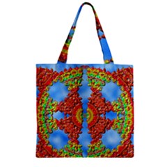 Pictures Digital Art Abstract Zipper Grocery Tote Bag