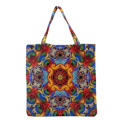 Farbenpracht Kaleidoscope Grocery Tote Bag