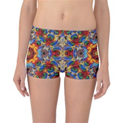 Farbenpracht Kaleidoscope Boyleg Bikini Bottoms by Pakrebo