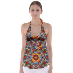 Farbenpracht Kaleidoscope Babydoll Tankini Top