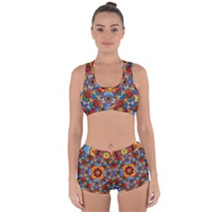 Farbenpracht Kaleidoscope Racerback Boyleg Bikini Set