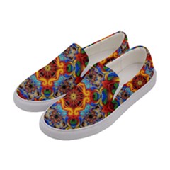 Farbenpracht Kaleidoscope Women s Canvas Slip Ons