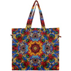 Farbenpracht Kaleidoscope Canvas Travel Bag