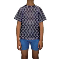 Ornaments  Kaleidoscope Pattern Kids  Short Sleeve Swimwear