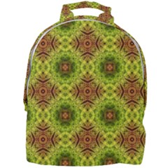 Tile Background Image Pattern Green Mini Full Print Backpack by Pakrebo