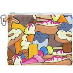Sweet Dessert Food Muffin Cake Canvas Cosmetic Bag (xxxl) by Alisyart