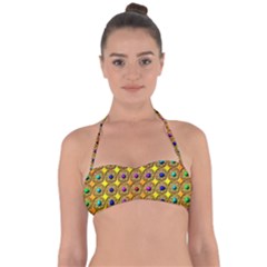 Background  Kaleidoscope Halter Bandeau Bikini Top