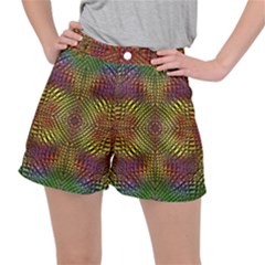 Pattern Background Stretch Ripstop Shorts by Pakrebo