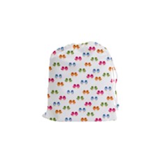 Tweet-hearts Pattern Drawstring Pouch (small)