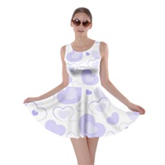 Pastel Purple Hearts Skater Dress by retrotoomoderndesigns