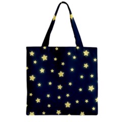 Twinkle Zipper Grocery Tote Bag by WensdaiAmbrose