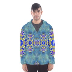 Tile Background Image Graphic Hooded Windbreaker (men) by Pakrebo