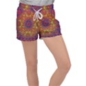 Background Image  Wall Design Women s Velour Lounge Shorts View1
