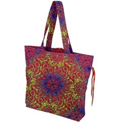 Background Image  Wall Design Drawstring Tote Bag