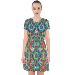 Farbenpracht Kaleidoscope Art Adorable In Chiffon Dress