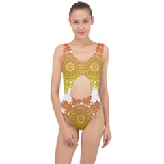 Background Image Ornament Center Cut Out Swimsuit by Pakrebo