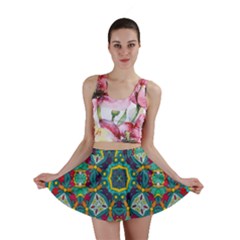 Farbenpracht Kaleidoscope Art Mini Skirt by Pakrebo