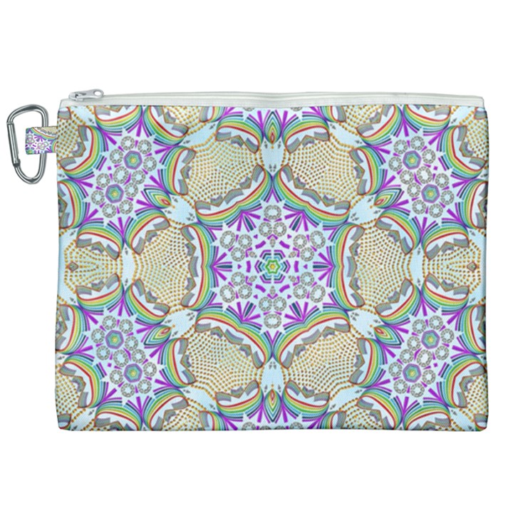 Ornament Kaleidoscope Canvas Cosmetic Bag (XXL)
