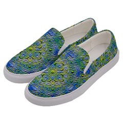 Farbenpracht Kaleidoscope Men s Canvas Slip Ons by Pakrebo