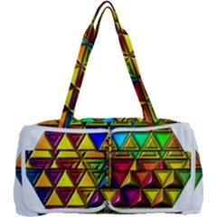 Cube Diced Tile Background Image Multi Function Bag by Pakrebo