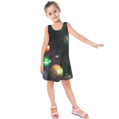 Galactic Kids  Sleeveless Dress by WensdaiAmbrose