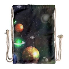 Galactic Drawstring Bag (large) by WensdaiAmbrose