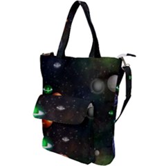 Galactic Shoulder Tote Bag by WensdaiAmbrose