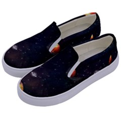 Galactic Kids  Canvas Slip Ons by WensdaiAmbrose