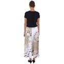 Flora Flowers Background Leaf Flared Maxi Skirt View2