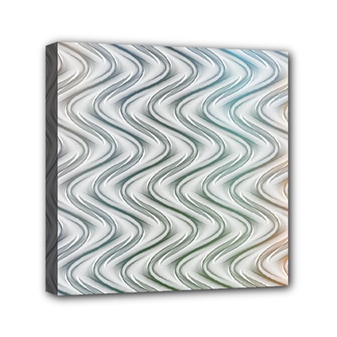 Abstract Geometric Line Art Mini Canvas 6  X 6  (stretched) by Pakrebo