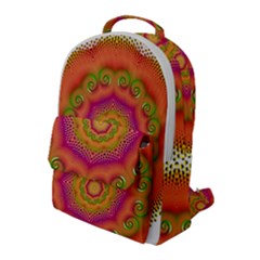 Pattern Colorful Abstract Flap Pocket Backpack (large)