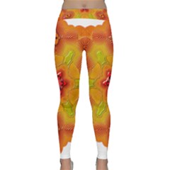 Pattern Symbol Ornament Symbolism Classic Yoga Leggings by Pakrebo