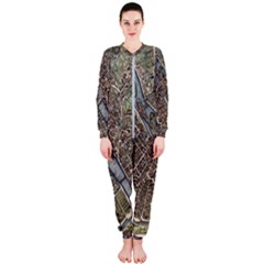 Paris Map City Old Onepiece Jumpsuit (ladies)  by Pakrebo