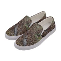 Paris Map City Old Women s Canvas Slip Ons by Pakrebo