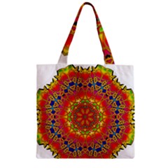 Pattern Button Logo Characters Zipper Grocery Tote Bag