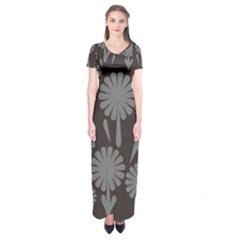 Zappwaits Short Sleeve Maxi Dress