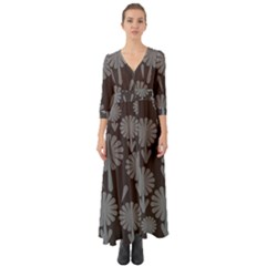 Zappwaits Button Up Boho Maxi Dress