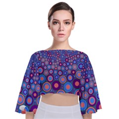 Zappwaits Spirit Tie Back Butterfly Sleeve Chiffon Top