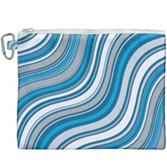 Blue Wave Surges On Canvas Cosmetic Bag (xxxl) by WensdaiAmbrose