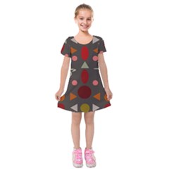 Zappwaits Dance Kids  Short Sleeve Velvet Dress by zappwaits