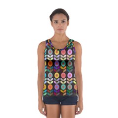 Zappwaits Flowers Sport Tank Top  by zappwaits