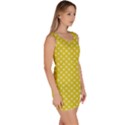 Yellow Polka Dot Bodycon Dress View3