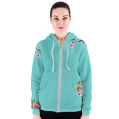 Come See The Cherry Trees Women s Zipper Hoodie by WensdaiAmbrose
