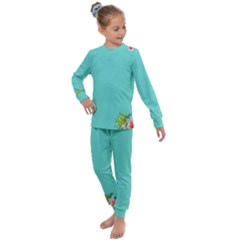 Come See The Cherry Trees Kids  Long Sleeve Set  by WensdaiAmbrose