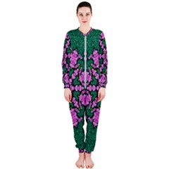 The Most Uniqe Flower Star In Ornate Glitter Onepiece Jumpsuit (ladies)  by pepitasart