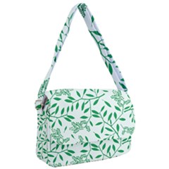 Leaves Foliage Green Wallpaper Courier Bag