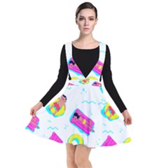 Swim Playboy Summer Mode Plunge Pinafore Dress