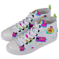 Swim Playboy Summer Mode Women s Mid-top Canvas Sneakers by Alisyart