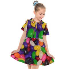 Jelly Beans Kids  Short Sleeve Shirt Dress by pauchesstore