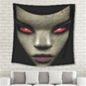 Evil Nun Close Up Portrait Illustration Square Tapestry (Large) View2